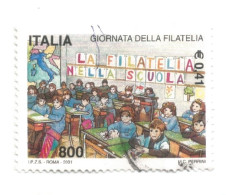 (REPUBBLICA ITALIANA) 2001, GIORNATA DELLA FILATELIA - Serie Di 1 Francobollo Usato - 2001-10: Gebraucht