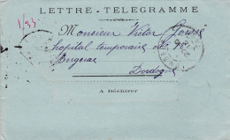 Télégramme--1915--de LAMILLARIE-81 Pour BERGERAC-24  ...cachets - Telegraaf-en Telefoonzegels