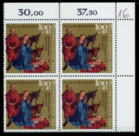BRD 1991 Nr 1581 Postfrisch VIERERBLOCK ECKE-ORE X76CEFE - Unused Stamps