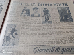 LA TRIBUNA ILLUSTRATA 1942 I CICLISTI DI UN TEMPO MOMO MATIDDI CALETTI - Autres & Non Classés