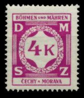 BÖHMEN MÄHREN DIENST Nr 11 Postfrisch S359382 - Unused Stamps