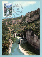 Carte Maximum 1965 - Gorges Du Tarn - YT 1438 - Ste Enimie - 1960-1969
