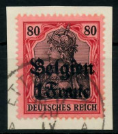 BES 1WK LP BELGIEN Nr 7 Gestempelt Briefstück X77B0DE - Occupation 1914-18