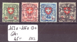 No 163z-166z ( PAPIER GRILLE ) -  OBLITERATIONS CHOISIES - COTE: 45.- - Used Stamps