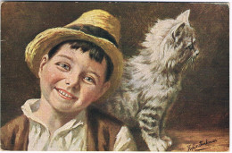 Chat Et Garcon -cat And Child- Poes En Jongen - Katzen Und Kind - Chats