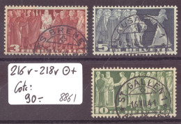 No 216v-218v -  OBLITERATIONS CHOISIES - COTE: 90.- - Used Stamps