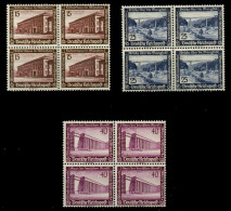 3. REICH 1936 Nr 634-642 Postfrisch VIERERBLOCK X77D4B2 - Ungebraucht