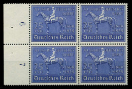 3. REICH 1939 Nr 698 Postfrisch VIERERBLOCK X77D512 - Ungebraucht