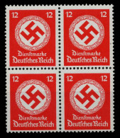 D-REICH DIENST Nr 172a Postfrisch VIERERBLOCK X77D5FE - Dienstzegels