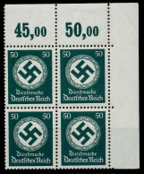 D-REICH DIENST Nr 177 Und P OR Postfrisch VIERERBLOCK X77D626 - Oficial