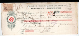 Société Granitière Du Nord. Gaudier Rembaux à Aulnoye à Charles Verhelst, Marbrier à Lille. 1912. - 1900 – 1949
