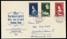 SAARLAND 1956 Nr 376-378 BRIEF FDC X78DC96 - Cartas & Documentos