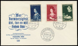 SAARLAND 1956 Nr 376-378 BRIEF FDC X78DCA6 - Briefe U. Dokumente