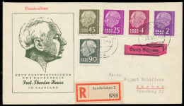 SAAR OPD 1957 Nr 397 U.a. BRIEF MIF X78DCFA - Cartas & Documentos