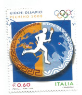 (REPUBBLICA ITALIANA) 2008, GIOCHI OLIMPICI, PECHINO 2008 - 1 Francobollo Usato - 2001-10: Gebraucht
