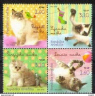 222  Chats - Cats - Croatia - MNH - 2,95 . - Gatos Domésticos