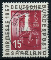 SAAR OPD 1957 Nr 400 Zentrisch Gestempelt X79C966 - Usados