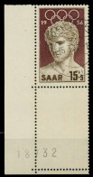 SAARLAND 1956 Nr 372 Zentrisch Gestempelt ECKE-ULI X79CB42 - Used Stamps