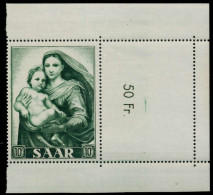 SAARLAND 1954 Nr 352L Postfrisch ORA X79E132 - Unused Stamps