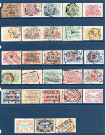 Belgique 1879à1935 Colis Postaux Oblitérés 92 Timbres Différents   5 €  (cote 66,85 €, 92 Valeurs) - Usados