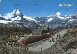 12124358 Gornergratbahn Zermatt Bahnstation Matterhorn Gornergratbahn - Autres & Non Classés