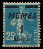 MEMEL 1922 Nr 86I Ungebraucht X447E5E - Memel (Klaïpeda) 1923