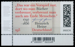 BRD BUND 2022 Nr 3731 Postfrisch ECKE-ULI X53AFDA - Ungebraucht