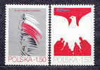 POLAND 1979 35 YEARS OF PRL Polish People's Republic NHM Communism Flag Eagle - Neufs