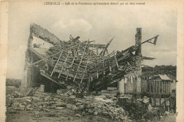 55* LEROUVILLE  Ruines « cafe De La Provide Nce »  WW1     RL25,0340 - Guerre 1914-18