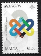 MALTA  -EUROPA-CEPT 2023-"PEACE –The Highest Value Of Humanity"-  SERIE De 1 V. - N - 2023