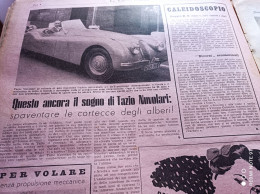 LA TRIBUNA ILLUSTRATA 1951 TAZIO NUVOLARI JOE FRISCO COMICO NOSTRADAMUS SAURO RINALDI PARACADUTISTA - Andere & Zonder Classificatie