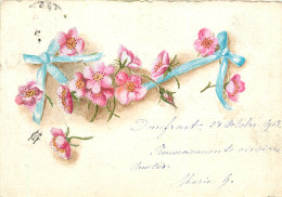 61* DOMFRONT   Fleurs  - Dessin Signe « M G »  RL25,1705 - Domfront