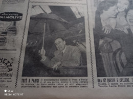 LA TRIBUNA ILLUSTRATA 1951 TOTO’ A PARIGI VAL DI SOLE TRENTINO - Autres & Non Classés