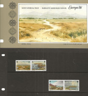 Isle Of Man 1986 Europe: Nature Conservation And Environmental Protection, Mi 307-310 In Folder MNH(**) - Man (Insel)
