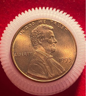 1995P Lincoln Memorial Error Penny RD - 1959-…: Lincoln, Memorial Reverse