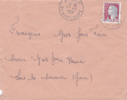 1963--lettre BAILLIF (Guadeloupe) Pour LONS LE SAUNIER-39,Marianne, Cachet 27-11-1963- - 1961-....