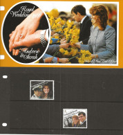 Isle Of Man 1986 Wedding Of Prince Andrew And Sarah Ferguson.  Mi 317-318 MNH(**) - Isola Di Man