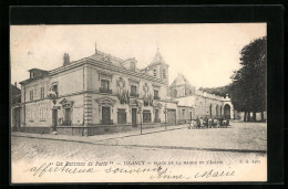 CPA Drancy, Place De La Mairie Et L`Eglise  - Drancy