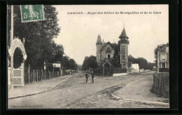 CPA Gargan, Angle Des Allees De Montgolfier Et De La Gare  - Autres & Non Classés