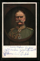 Künstler-AK Eberhard Von Mackensen, Portrait Des Heerführers Mit Eisernem Kreuz  - Guerre 1914-18