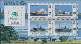 Solomon Islands 1988 SG630 MS Sydpex Stamp Exhibition MNH - Islas Salomón (1978-...)