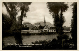 Villach, Partie An Der Drau Mit Stadtpfarrturm - Villach