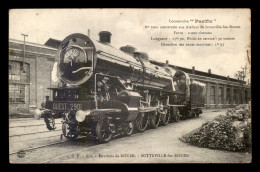 76 - SOTTEVILLE-LES-ROUEN - LOCOMOTIVE PACIFIC EN GARE DE CHEMIN DE FER - Sotteville Les Rouen