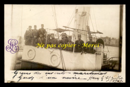 76 - LE HAVRE - GREVE DES INSCRITS MARITIMES LE 5 JUILLET 1912 - GARDE D'UN NAVIRE - CARTE PHOTO ORIGINALE - Unclassified