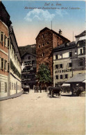 Zell Am See, Marktplatz Mit Kastnerturm Und Hotel Lebzeiten - Zell Am See