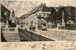 Freiburg I.Br., Kaiserstrasse Mit Neuer Brücke - Freiburg I. Br.