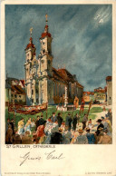 St. Gallen - Cathedrale - Litho - St. Gallen