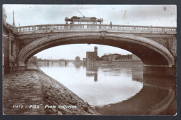 PISA - 1938 - PONTE SOLFERINO CON TRAM - Tramways