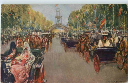 Sevilla - Paseo De Coches De La Feria - Künstlerkarte M. Bertuchi - Sevilla (Siviglia)