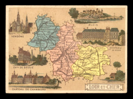 CHROMOS - CHOCOLAT DES GOURMETS - DEPARTEMENT DU LOIR-ET-CHER - FORMAT 7.7 X 10.7 CM - Other & Unclassified